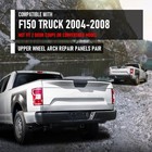 Rear Left Right Wheel Arch Repair Panels For Ford F150 2004 2008 Crew Cab Black