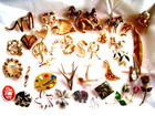 54 Pc Vntg    Modern Mixed Tone style Brooch pin Lot - Giovanni  Monet  reduced 