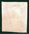 Penny Black 1840 Qv Stamp Gb Sg 2 1d Plate 6  ic  Red Mx Used Cat   400 Sbr67