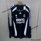 David Beckham  23 Real Madrid Jersey 2006 2007 Long Sleeve Black Retro M
