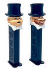 Set Of 2 Pez Groom Dispensers - Mustache   Beard - Unpackaged