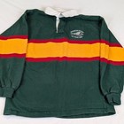 Vtg Halbro Bowdoin Rugby Tour 2004 Long Sleeve Rugby Shirt Green yellow  L Usa