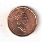 1994 Canadian Brilliant Uncirculated One Cent Elizabeth Ii Coin 