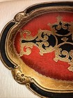 Large Vintage Italian Florentine Gilt Tray     Ornate Scroll     20   x16       Wood