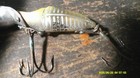 Vtg Lure Heddon Go-deeper River Runt Yellow Shore Distorted