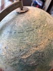 Vintage 1964-65 Replogle 12  World Ocean Globe - Raised Relief - Mcm Wood Base