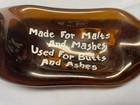 Vintage Glass Beer Bottle Look Alike    made For Malts And Mashes   