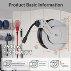 Giraffe Tools Retractable Power Pressure Washer Hose Reel 1 4  X 65 Ft  2600psi