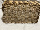 Vintage Wicker Basket  12x7x4 1 2 Inch 