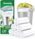Hommaly 2 6 Gallon 120 Pcs Small Clear Trash Bags  Strong 2 5 Gallon Garbage Bag