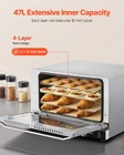 Vevor Countertop Convection Oven Commercial Toaster Baker Stainless 43qt 120v