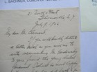 1906 Louis Bachner  symphony Orchestra Pianist coach soloist  Signed Letter