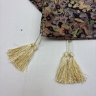 Vintage Floral Tapestry Runners Gold Tassel 36  Long Tableware Decor Regency