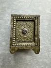 Antique J  e  Stevens Co  1897 Cast Iron Combination Safe Coin Bank