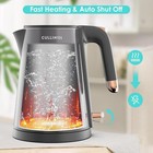 Cullinsss Electric Kettle  1 0l Portable   Auto Shut Off  Water Warmer 1000w 