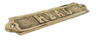 Solid Brass  head  Door Sign - Nautical Wall Decor - Boat Cabin Bath