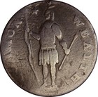 1788 Ryder 1-d R-3 Massachusetts Colonial Copper Large Cent Coin - Bent