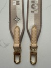 Louis Vuitton Bandouliere Adjustable Strap Beige Ivory Rose Jacquard Speedy 