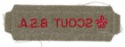 Vintage Scout Bsa Uniform Shirt Strip Boy Scout Bsa Patch Camp Not Sewn
