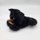Vintage Halloween Black Cat Finger Puppet Plush Hallmark Kitten Kitty