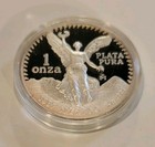 1987 Proof Silver Mexican Libertad Onza 1 Oz  999 Box No Coa
