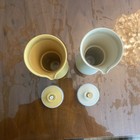 Vintage Retro Tupperware Salad Dressing Cruet Set  1245 Gold   1246 Cream Color