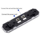 Rc Car Roof Lamp 7 Colors And 12 Modes Led Light Bar For 1 10 Rc Crawler Trx4