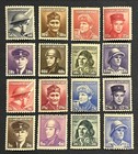 Travelstamps  Czechoslovakia Stamps 1945 War Heroes Sg  427-442 Mint Mnh Og