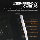 S4 Mid-tower Atx Desktop Pc Case  2 X 120mm Quiet Fans Preinstalled