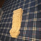 Wood Corbel Bracket Traditional Leaf Carved Unfinished 14 X 5 X 2 25