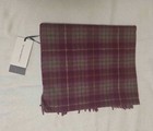 Tartan Blanket Co 100  Lambswool Scarf In Fraser Heather Brand New