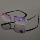 2 Pairs Reading Glasses Sapphire High Hardness Anti-blue Far And Near Dual-use