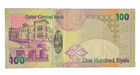 100 Riyal Note  Qatar Central Bank  Demonetized Previous Version  Vf  Xf