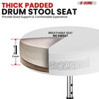 5 Core Drum Throne 3  Padded Comfortable 200lb Capacity Drummer Stool Adjustable
