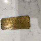 Koken Barber Supply Co  Congress Pedestal Hydraulic Brass Nameplate Backplate
