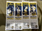 2020 Milwaukee Brewers Ticket Stub Pick Your Game In Dropbox Hank Aaron Yelich