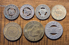 Pennsylvania Pa Ptc Prt Emblem Bicentennial One Fare Transit Token Lot