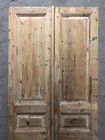 Antique French Double Doors  44x97 5  European Doors  Raised Panel Doors A618
