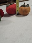 4 Old Antique Vintage Sewing Pincushion Lot Tomato Pepper Pumpkin Apple Pa Dutch
