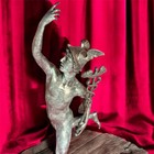 Bronze Sculpture Mercury Hermes Green Patina Mythology Art Statue Rare Decor Man