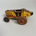 Vintage 1930 s Or 40 s Marx Tin Litho Wind Up  5 Midget Race  Car 30