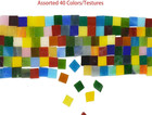 800 Pieces Mosaic Tiles Stained Glass - Assorted Colors For Art Craft And Hom   