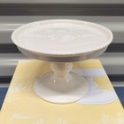 Rosanna D  cor Bon Bon Cupcake Desert Pedestal Display Stand Petite White Ribbed