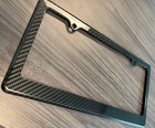 Real genuine 100  3k Woven Carbon Fiber License Plate Frame
