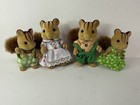 Original Outfits Vintage 1990s 4 Pc Sylvanian Families Furbanks Squirrel Family