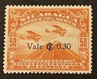 Travelstamps  Nicaragua Air Mail Stamps Scott  c106 - Vale 30c On 50c Mint Mogh
