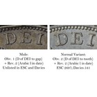 Great Britain  Victoria  Double Florin 1887  Arabic 1  Mule  Rare   Xf-unc