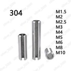 304 Stainless Steel Spring Type Straight Pins Slotted M1 5 M2 M3 M4 M5 M6 M8 M10