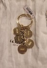 Nwt Coach 69939 Letters Charm Key Fob Chain Charm Ring