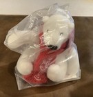 Coca-cola 4  Polar Bear W  Red Scarf Arctic Home Plush Collectible In Pkg 96ia 